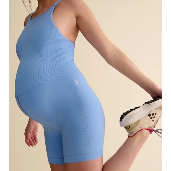 Free People FP Movement x Hatch Good Karma High-Neck Maternity Runsie - Picture 3 of 6